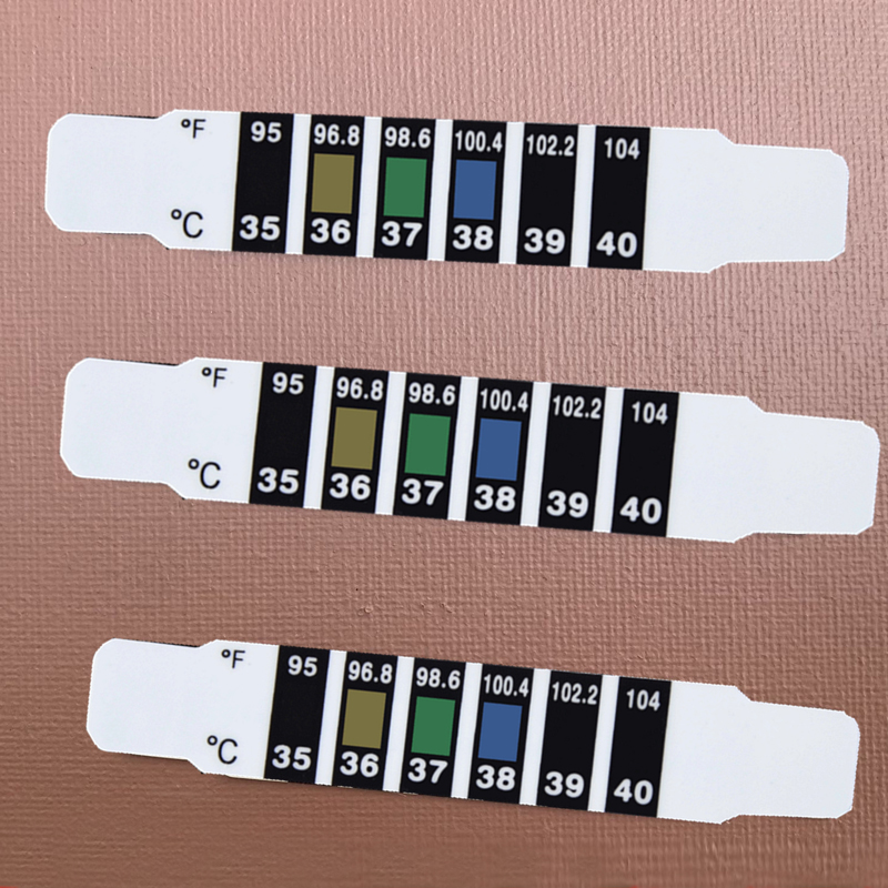 20Pcs Forehead Head Strip Thermometer Water Milk Thermometer Fever Body Baby Child Kid Test Temperature Sticker Baby