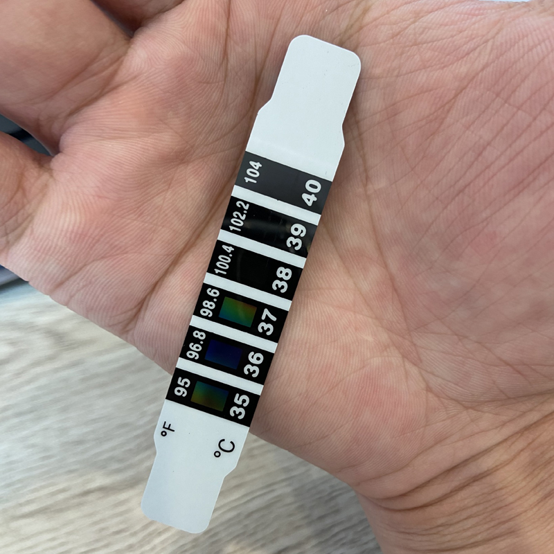 20Pcs Forehead Head Strip Thermometer Water Milk Thermometer Fever Body Baby Child Kid Test Temperature Sticker Baby