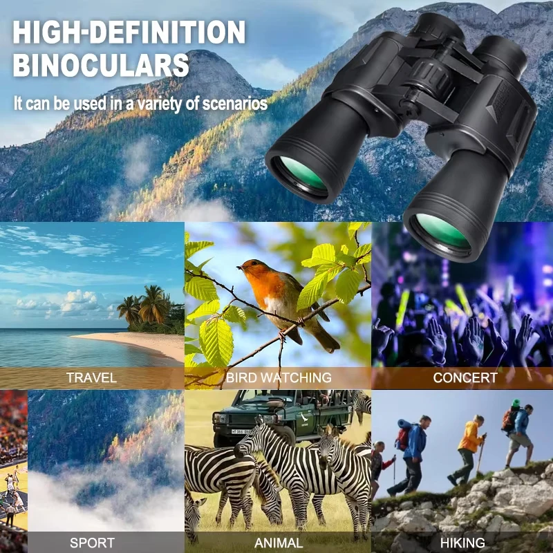 20X50 Binoculars for Adults High Powered Professional Binoculars with FMC Lens Central Focus Ideal for Bird Watching 20X50 Binoculars for Adults High Powered Professional Binoculars with FMC Lens Central Focus Ideal for Bird Watching
