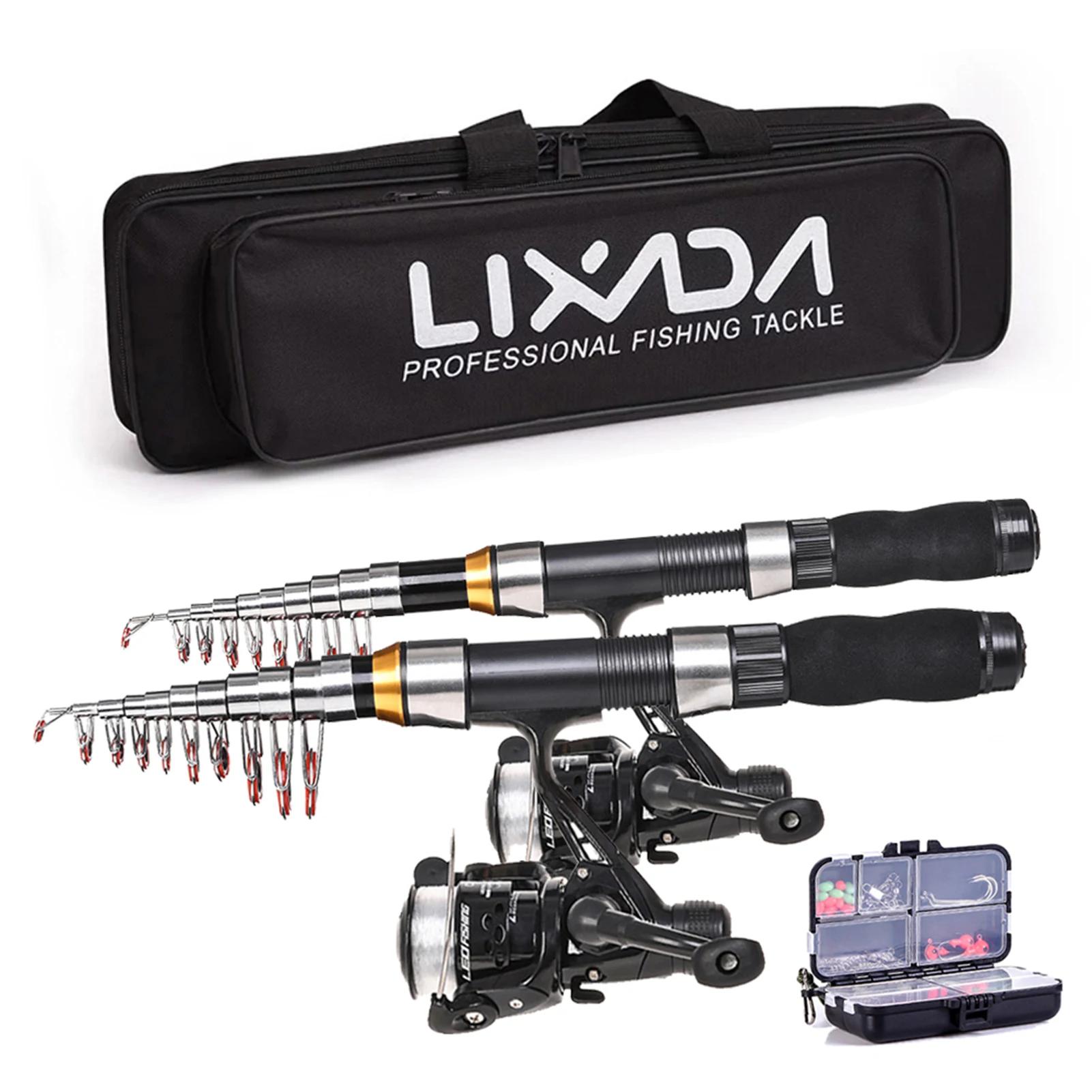 2.1m + 2.3 m Telescopic Fishing Rod Reel Combo Full Kit Carbon Fiber Rod Pole Spinning Reel Fishing Bag Case Pesca Gear 2.1m + 2.3 m Telescopic Fishing Rod Reel Combo Full Kit Carbon Fiber Rod Pole Spinning Reel Fishing Bag Case Pesca Gear