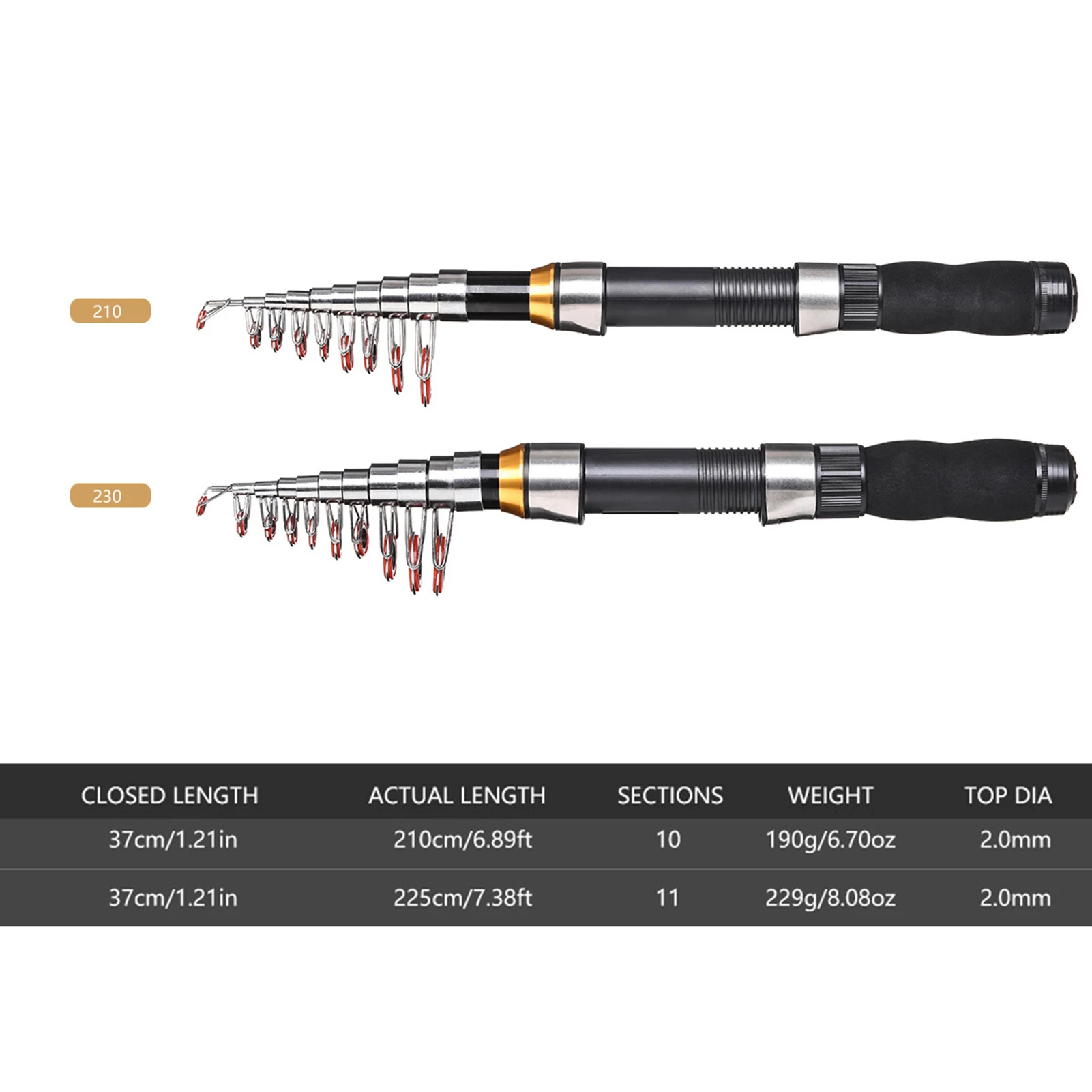 2.1m + 2.3 m Telescopic Fishing Rod Reel Combo Full Kit Carbon Fiber Rod Pole Spinning Reel Fishing Bag Case Pesca Gear 2.1m + 2.3 m Telescopic Fishing Rod Reel Combo Full Kit Carbon Fiber Rod Pole Spinning Reel Fishing Bag Case Pesca Gear