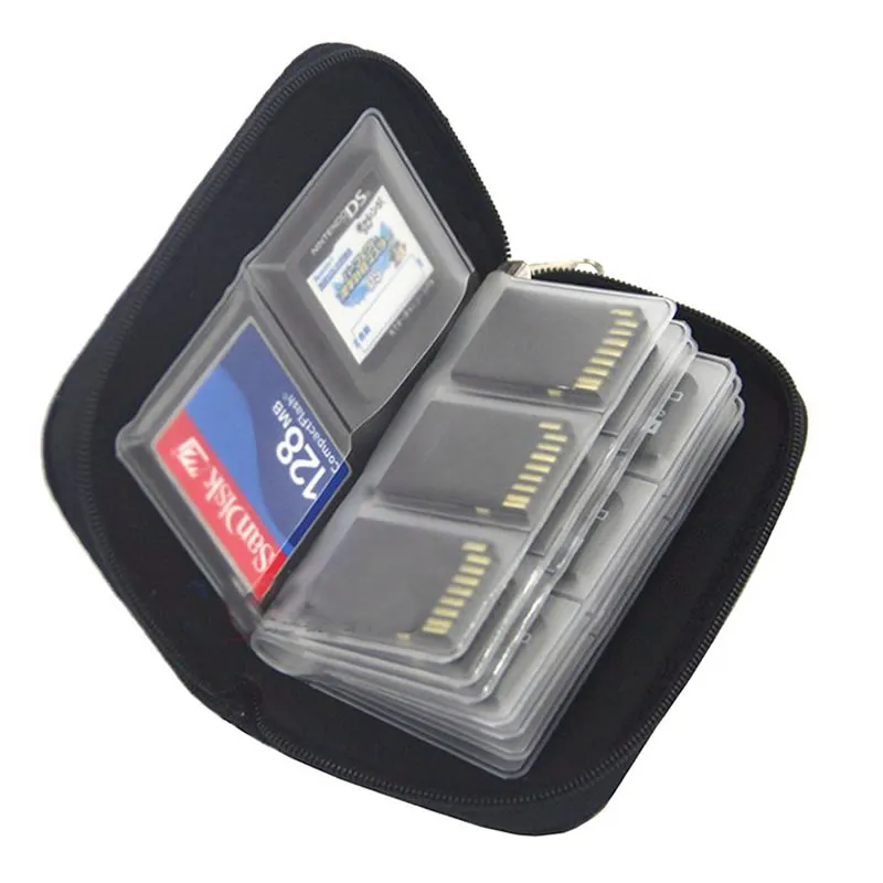 22 Slots Memory Card Collect Bag Camera Memory Card Case Holder Bag for CF/SD/Micro SD/SDHC/MS/DS Gameing SD Card