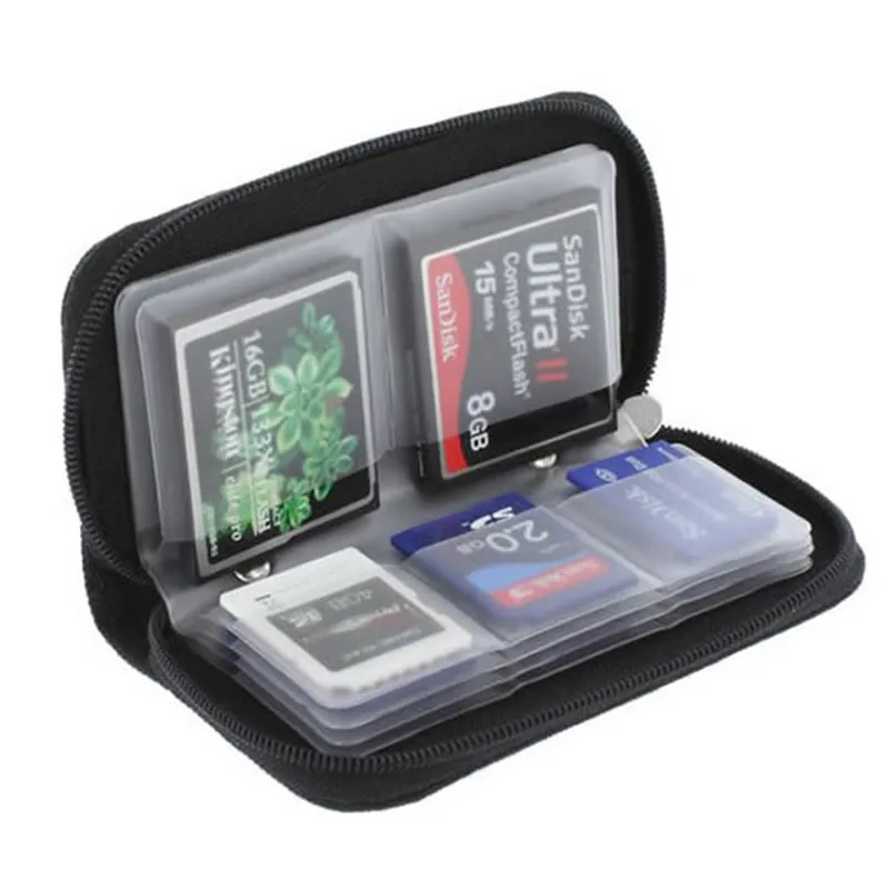 22 Slots Memory Card Collect Bag Camera Memory Card Case Holder Bag for CF/SD/Micro SD/SDHC/MS/DS Gameing SD Card