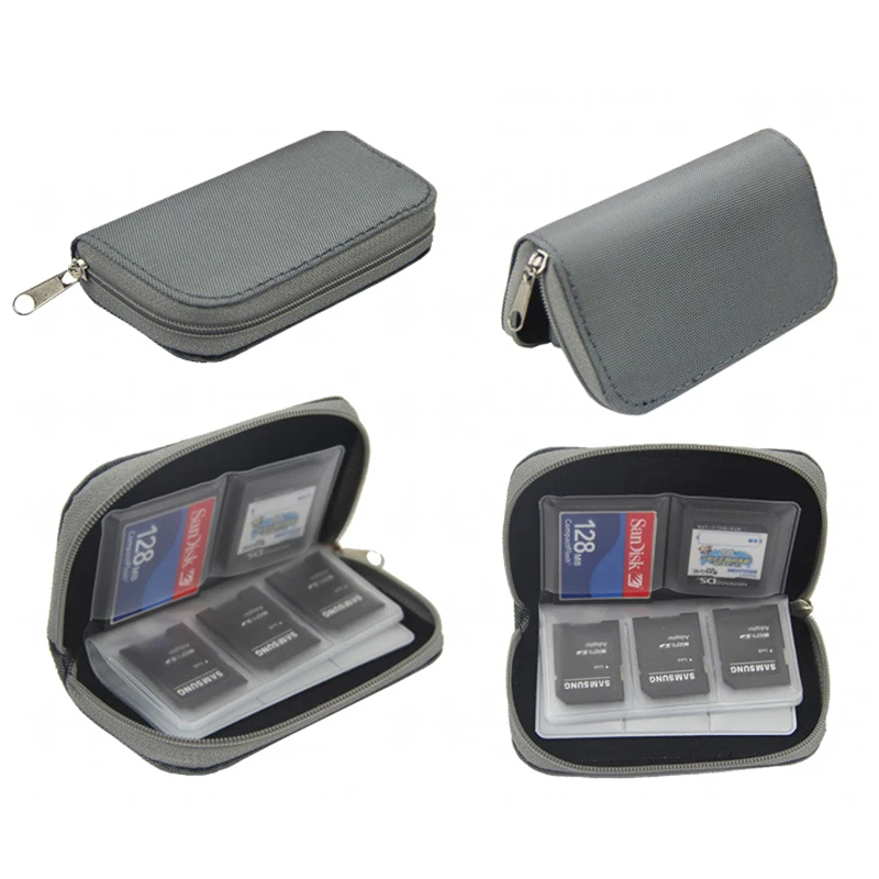 22 Slots Memory Card Collect Bag Camera Memory Card Case Holder Bag for CF/SD/Micro SD/SDHC/MS/DS Gameing SD Card