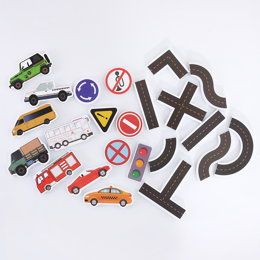 23 Pieces Children Kids Baby Bath Water Toy Sticky Wall City Traffic Car Road Rail Puzzle 23 Pieces Children Kids Baby Bath Water Toy Sticky Wall City Traffic Car Road Rail Puzzle