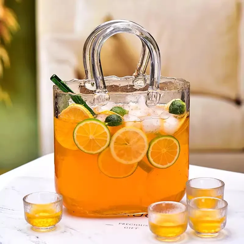 2300ml Handheld Glass Wrapped Slightly Drunk Fruit Wine Cup Cocktail Cup Bar Set