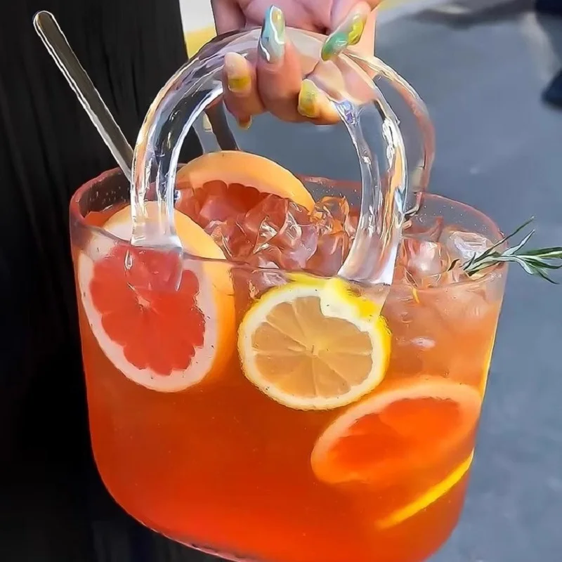 2300ml Handheld Glass Wrapped Slightly Drunk Fruit Wine Cup Cocktail Cup Bar Set