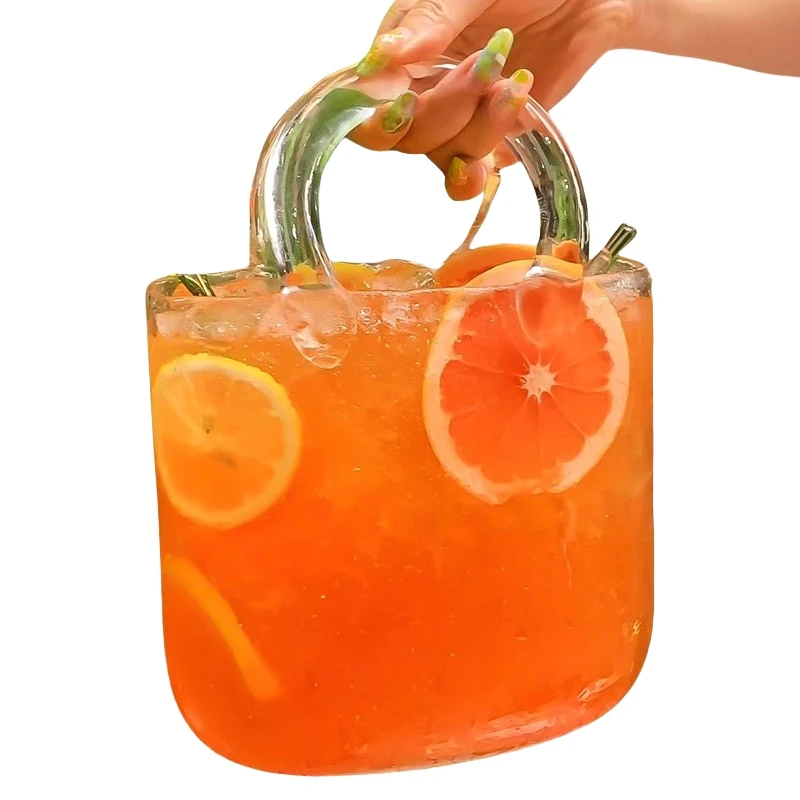 2300ml Handheld Glass Wrapped Slightly Drunk Fruit Wine Cup Cocktail Cup Bar Set