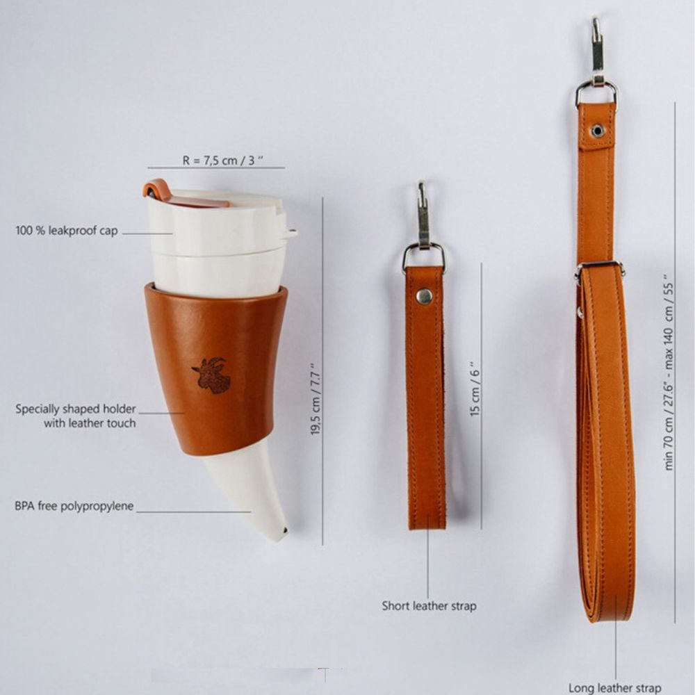 230ml Viking Horn Mug with Straps 230ml Viking Horn Mug with Straps