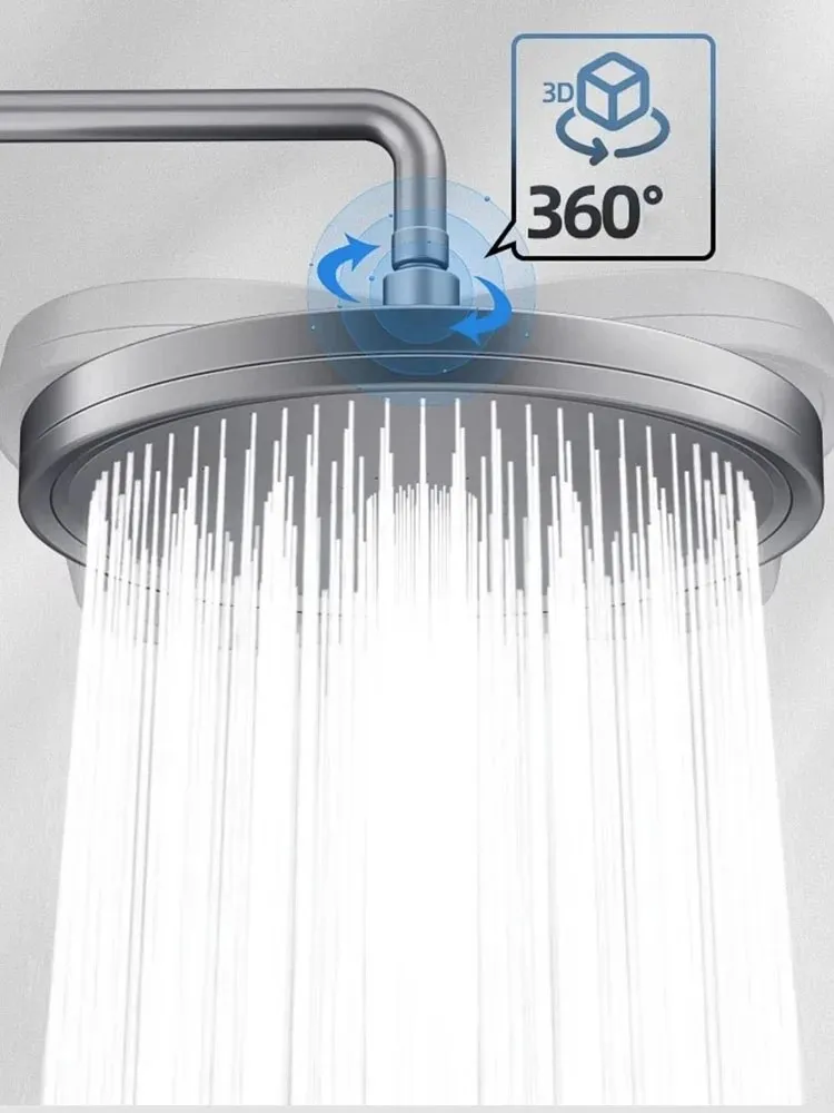 230mm Big Panel Showerhead 6 Mode Supercharge Rainfall Shower Head High Pressure Top Rain Shower Faucet Bathroom 230mm Big Panel Showerhead 6 Mode Supercharge Rainfall Shower Head High Pressure Top Rain Shower Faucet Bathroom