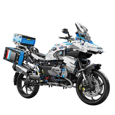 2369pcs High Tech 1:5 Motorcycle City Sports Rapid Racing Motorbike Locomotive Moc Modular Brick Model Building Block