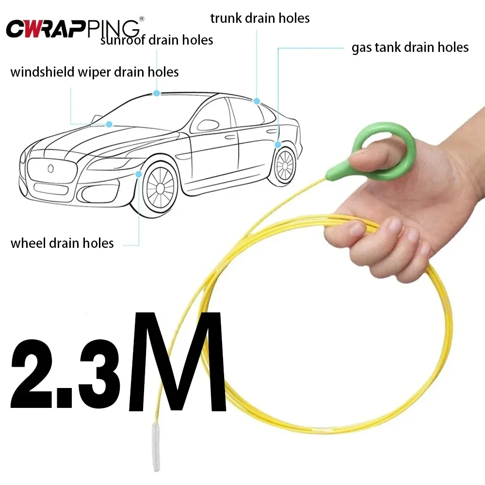2.3m Car Sewer Unclogger Cleaning Brush Car Sunroof Long Hose Drain Hole Drain Unclogger Car Pipe Tool Cleaner Auto 2.3m Car Sewer Unclogger Cleaning Brush Car Sunroof Long Hose Drain Hole Drain Unclogger Car Pipe Tool Cleaner Auto
