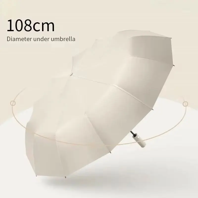 24 Bone Solid Color Automatic Umbrella Light Collapsible Large Format Outdoor Sunshade UV Protection Automatic Umbrella 24 Bone Solid Color Automatic Umbrella Light Collapsible Large Format Outdoor Sunshade UV Protection Automatic Umbrella
