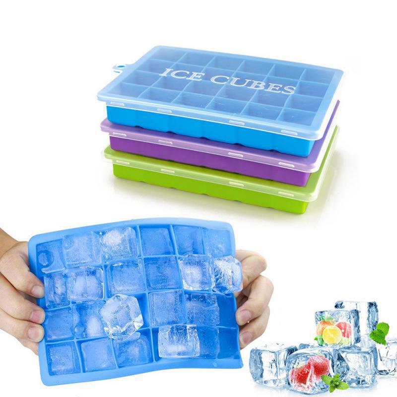 24 Grid Silicone Easy Release Ice Cube Tray 24 Grid Silicone Easy Release Ice Cube Tray