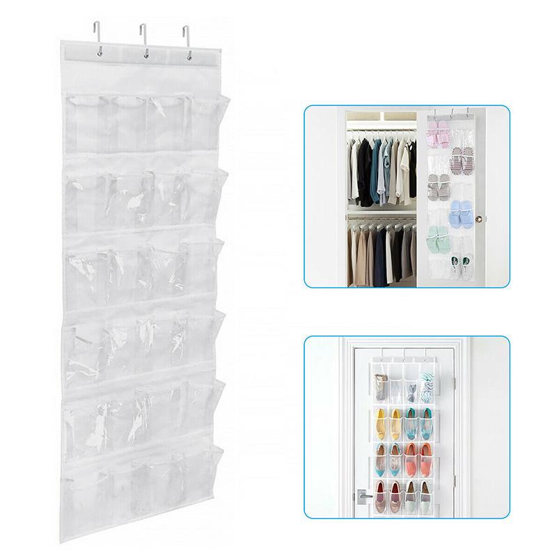 24 Pockets Over the Door Shoe Hanger 24 Pockets Over the Door Shoe Hanger
