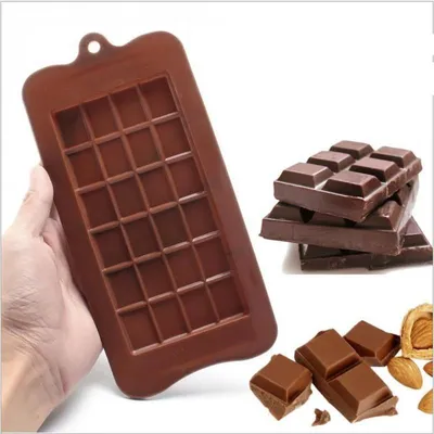24 Slot Silicone Chocolate Bar Mold
