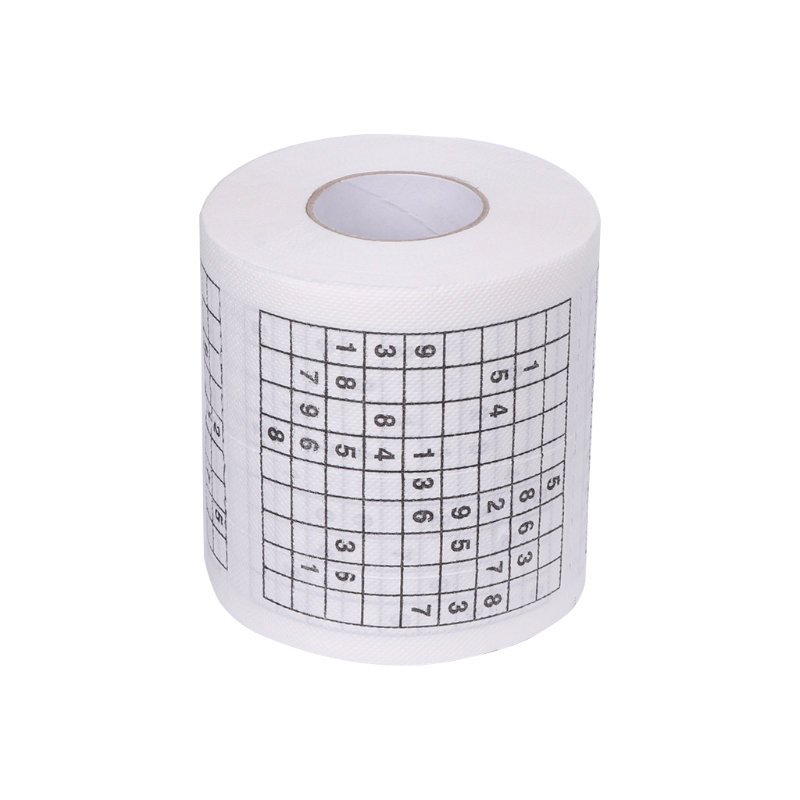 240 Sheets Durable Sudoku Su Printed Tissue Paper Toilet Rolling Paper Good Puzzle Game Wood Pulp Toilet Paper 240 Sheets Durable Sudoku Su Printed Tissue Paper Toilet Rolling Paper Good Puzzle Game Wood Pulp Toilet Paper