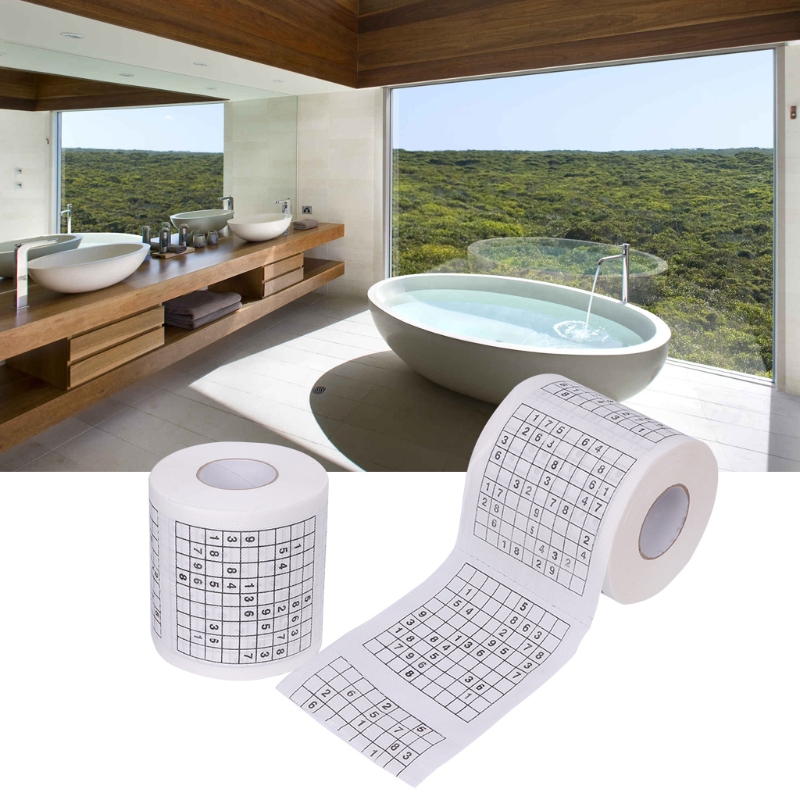 240 Sheets Durable Sudoku Su Printed Tissue Paper Toilet Rolling Paper Good Puzzle Game Wood Pulp Toilet Paper 240 Sheets Durable Sudoku Su Printed Tissue Paper Toilet Rolling Paper Good Puzzle Game Wood Pulp Toilet Paper
