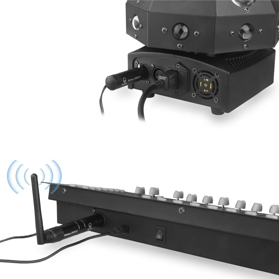 2.4G ISM Wireless DMX 512 Dfi Controller XLR Receiver Transmitter For Disco DJ Party Bar Stage PAR Moving Head Laser