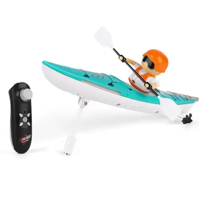 2.4G RC Boat Colorful Paddle Remote Control Rowing LED Lights 360 Driving Dual Modes Waterproof Ship Underwater
