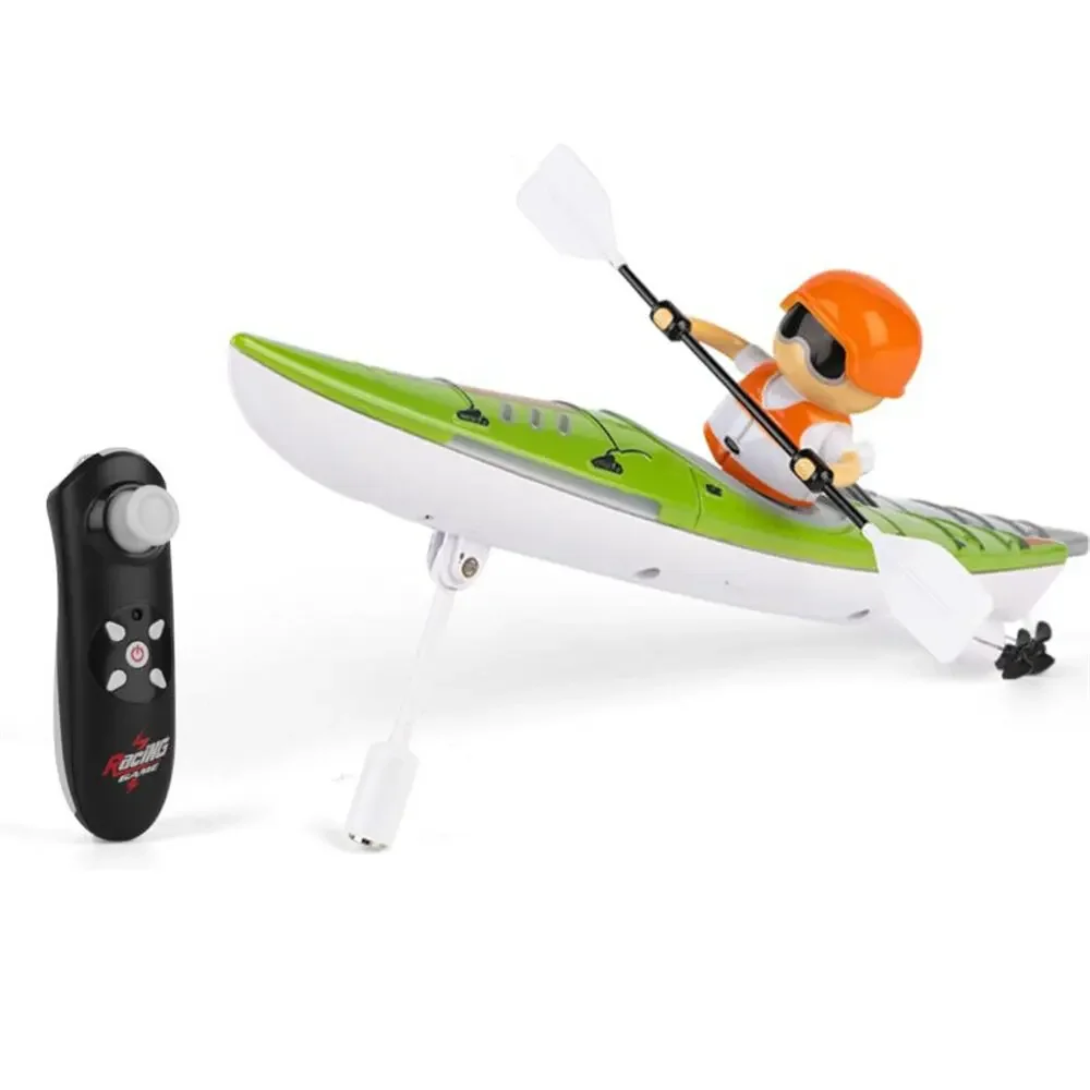 2.4G RC Boat Colorful Paddle Remote Control Rowing LED Lights 360 Driving Dual Modes Waterproof Ship Underwater