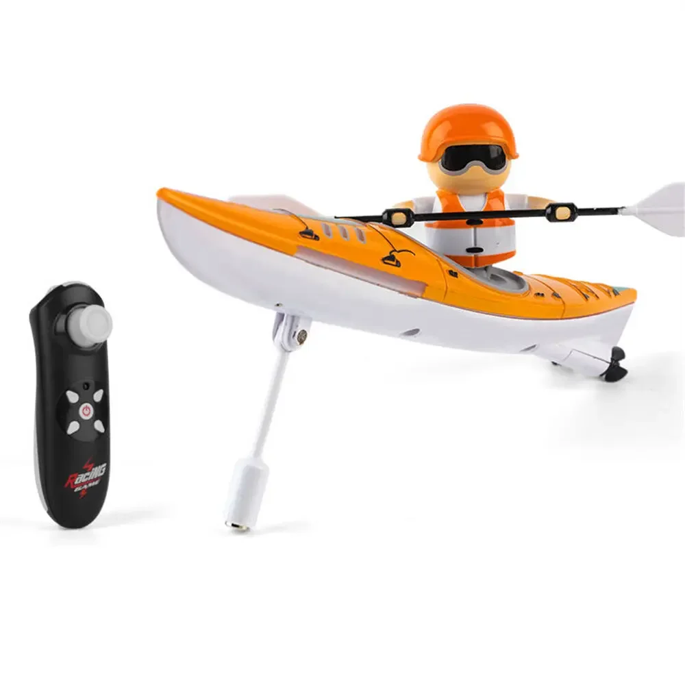 2.4G RC Boat Colorful Paddle Remote Control Rowing LED Lights 360 Driving Dual Modes Waterproof Ship Underwater