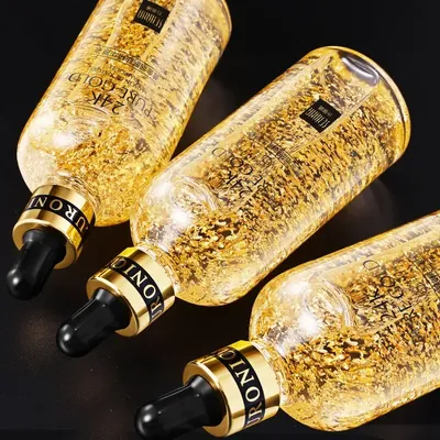 24K Gold Hyaluronic Acid Nicotinamide Face Serum Replenishment Moisturize Shrink Pore Brighten Skin Care Firming Facial