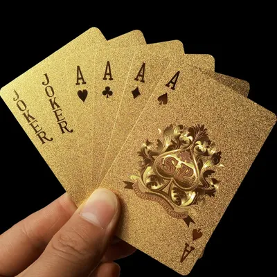 24K Gold Plastic Playing Cards 24K Gold Plastic Playing Cards