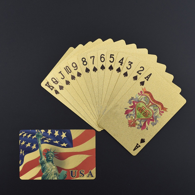 24K Gold Plastic Playing Cards 24K Gold Plastic Playing Cards