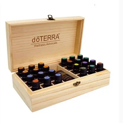 25 Grids Wooden Essential Oil Storage Box 25 Grids Wooden Essential Oil Storage Box