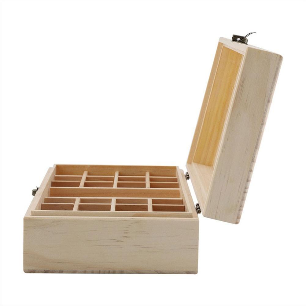 25 Grids Wooden Essential Oil Storage Box 25 Grids Wooden Essential Oil Storage Box