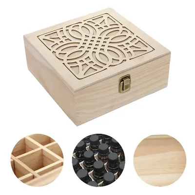 25 Slots Wooden Box for Essential Oils 25 Slots Wooden Box for Essential Oils