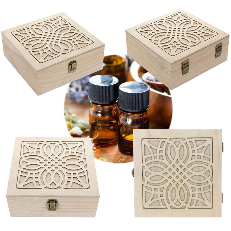 25 Slots Wooden Box for Essential Oils 25 Slots Wooden Box for Essential Oils