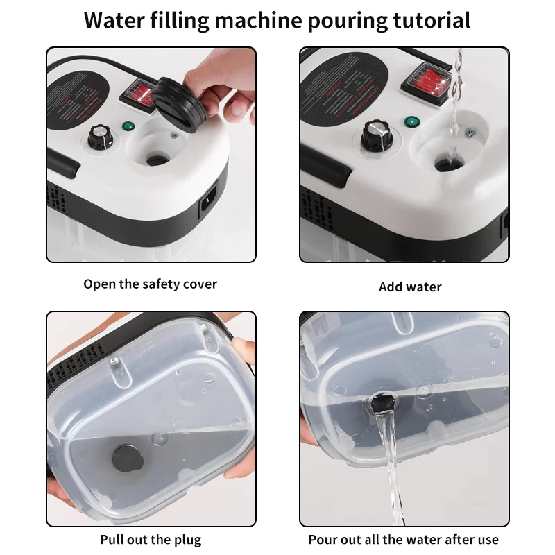 2500W High And Temperature Handheld Steam Cleaners Air Conditioner Kitchen Hood Car Steam Clean Machine Floor and More