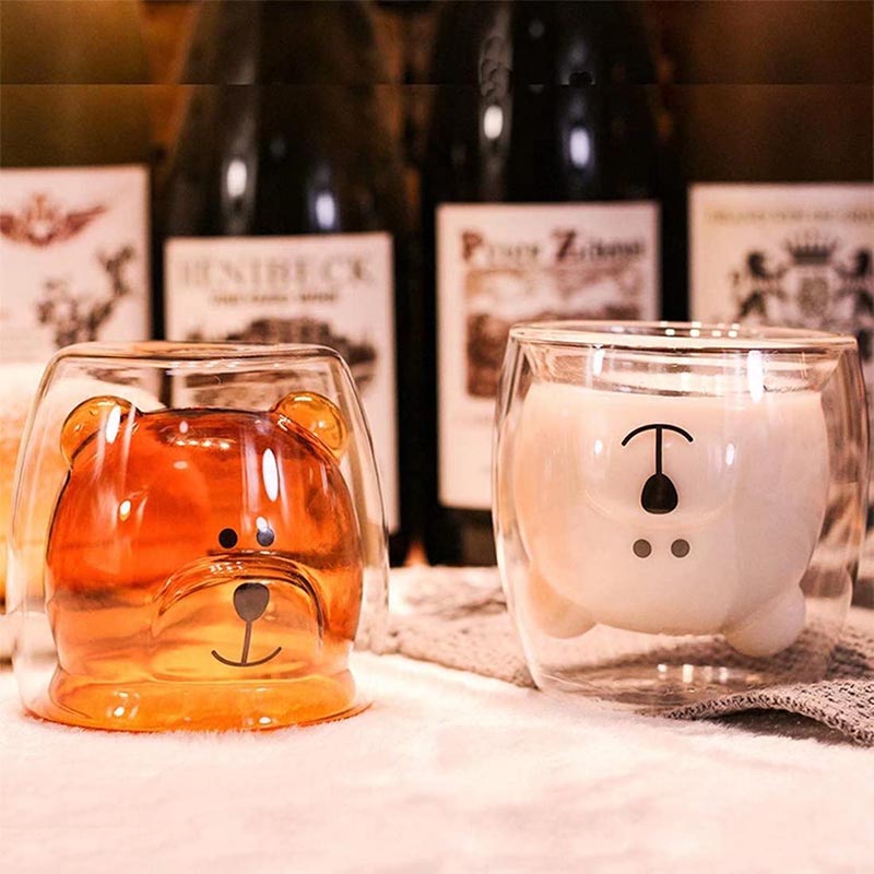 250ml Double Wall Bear Glass Cup 250ml Double Wall Bear Glass Cup