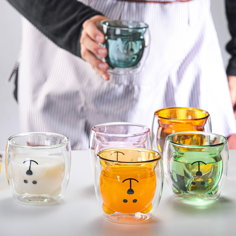 250ml Double Wall Bear Glass Cup 250ml Double Wall Bear Glass Cup