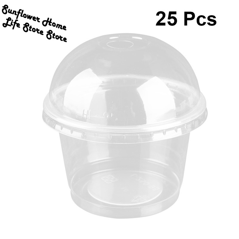 250ml Plastic Cups for Salad (25pcs)