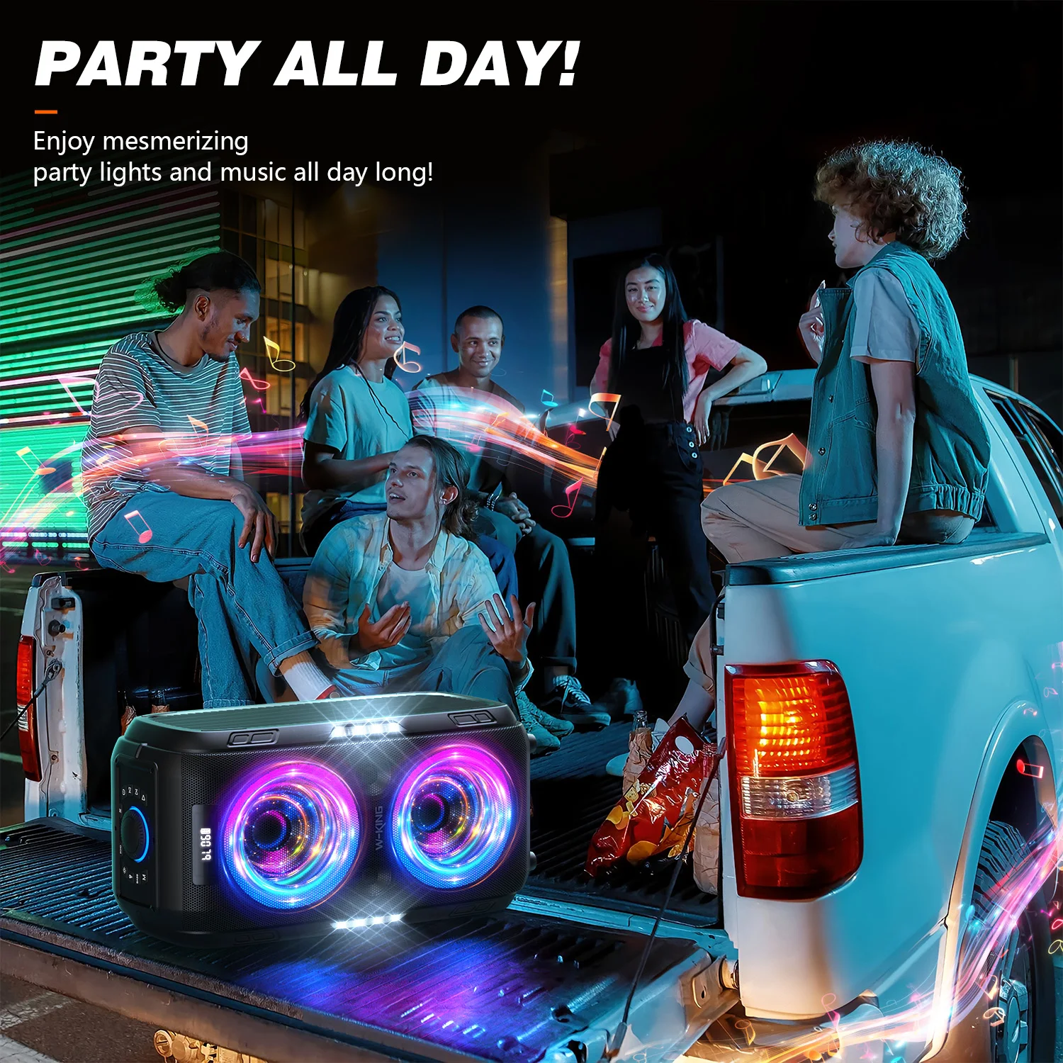 250W PEAK Large Bluetooth Speaker Loudest/Massive 120dB/12 Custom Bass, V5.3 Big Party Boombox Portable Speaker Wireless