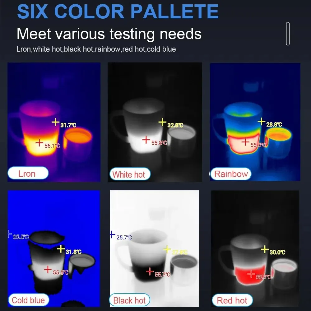 256*192 Android Type-C Thermal Imager 25Hz Mobile Thermal Imaging Camera for Solar Panel Power Device Fault Detect 256*192 Android Type-C Thermal Imager 25Hz Mobile Thermal Imaging Camera for Solar Panel Power Device Fault Detect