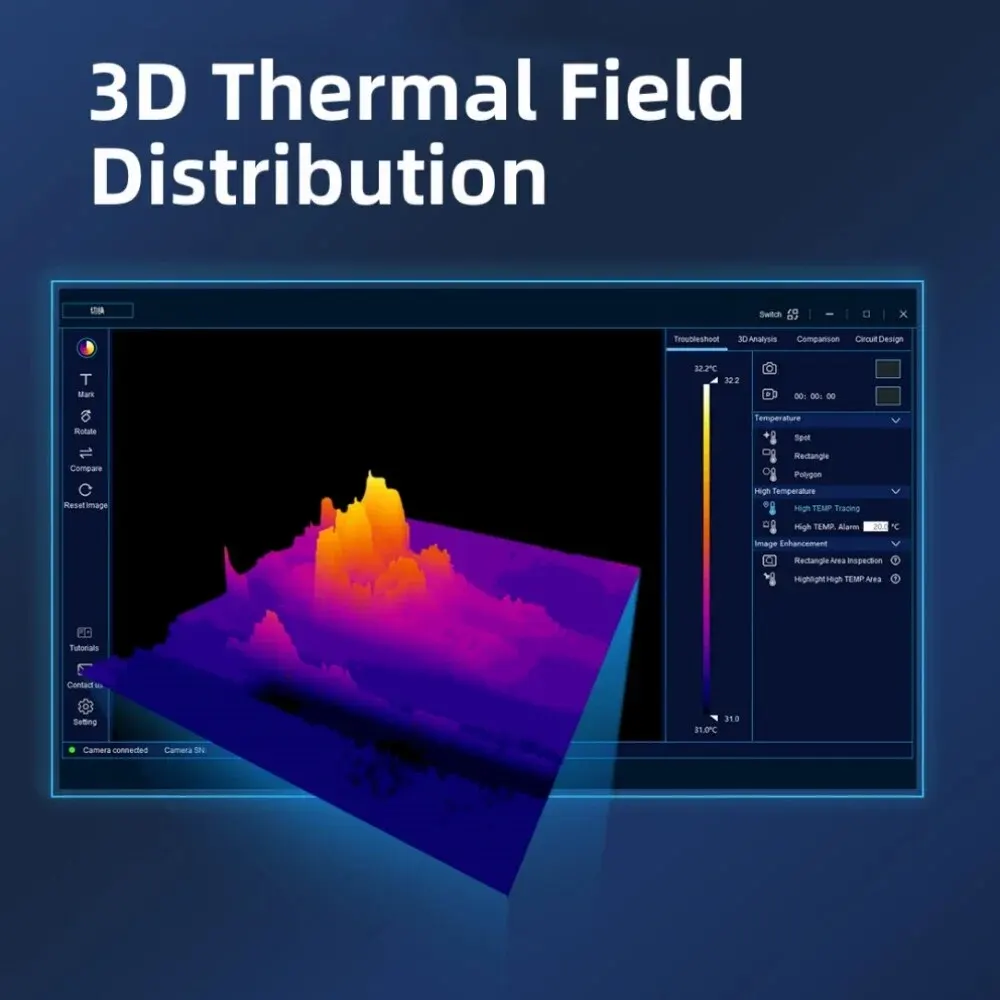 256X192 3D Thermal Imaging Analyzer for PCB Circuit Leakage Short Inspect Computer Phone Repair Thermal Camera Imager 256X192 3D Thermal Imaging Analyzer for PCB Circuit Leakage Short Inspect Computer Phone Repair Thermal Camera Imager