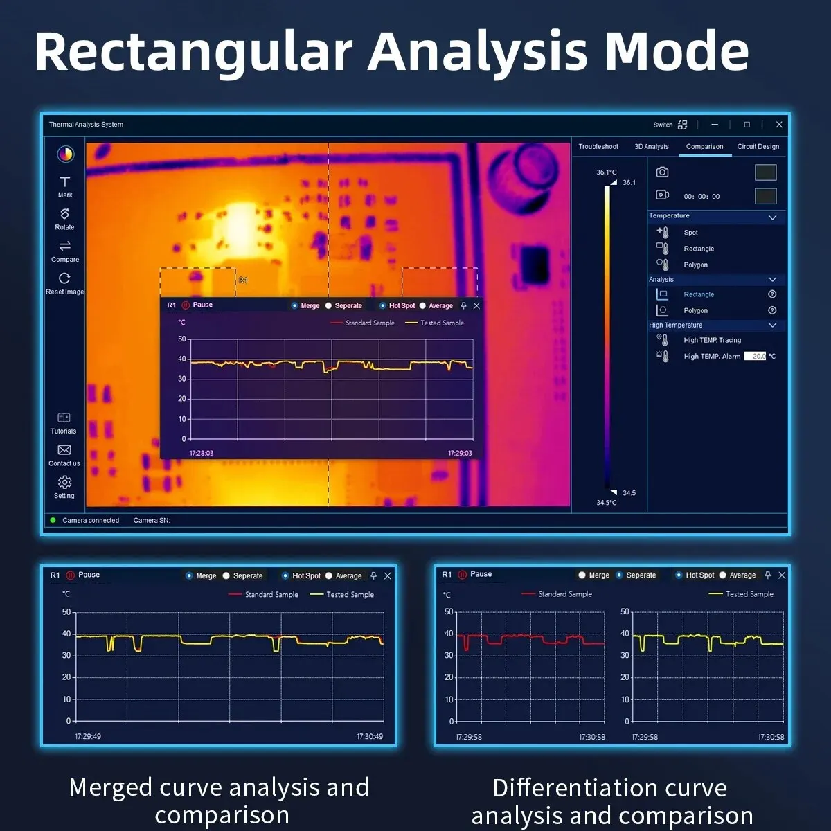 256X192 3D Thermal Imaging Analyzer for PCB Circuit Leakage Short Inspect Computer Phone Repair Thermal Camera Imager 256X192 3D Thermal Imaging Analyzer for PCB Circuit Leakage Short Inspect Computer Phone Repair Thermal Camera Imager