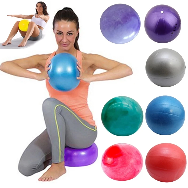 25cm Yoga Ball Exercise Gymnastic Fitness Pilates Ball Balance Exercise Gym Fitness Yoga Core Ball Indoor Training Yoga
