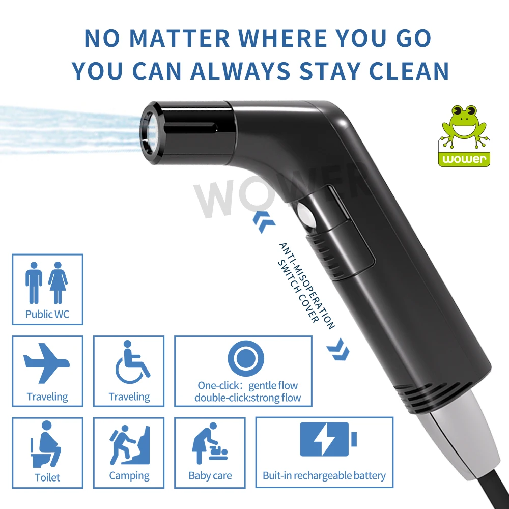 2.5L Portable Electric Bidet Rechargeable Shataf Hand Bidet Butt Sprayer for Personal Hygiene Cleaning Travel Camping 2.5L Portable Electric Bidet Rechargeable Shataf Hand Bidet Butt Sprayer for Personal Hygiene Cleaning Travel Camping