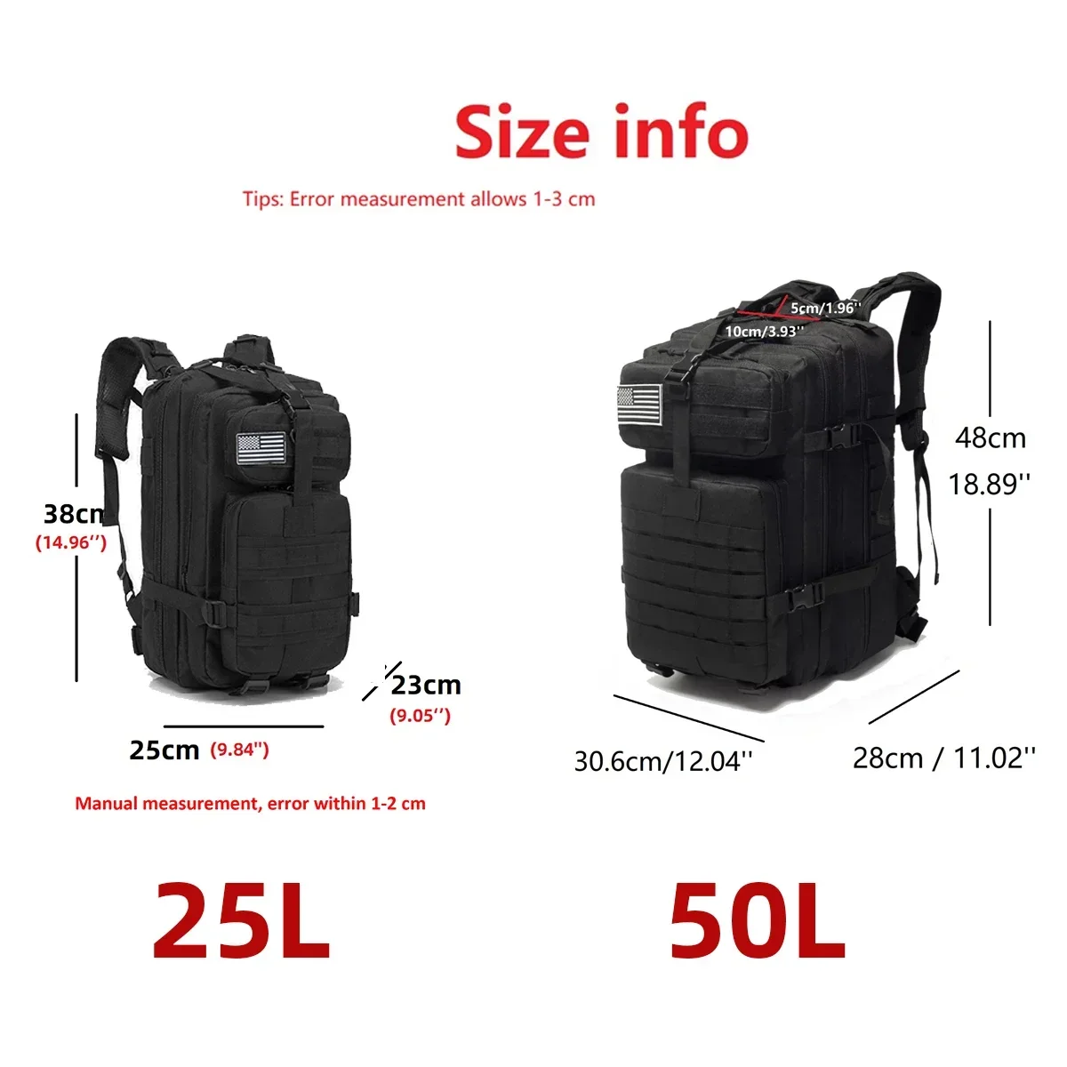 25L/50L 1000D Nylon Waterproof Trekking Fishing Hunting Bag Backpack Outdoor Rucksacks Tactical Sports Camping Hiking 25L/50L 1000D Nylon Waterproof Trekking Fishing Hunting Bag Backpack Outdoor Rucksacks Tactical Sports Camping Hiking