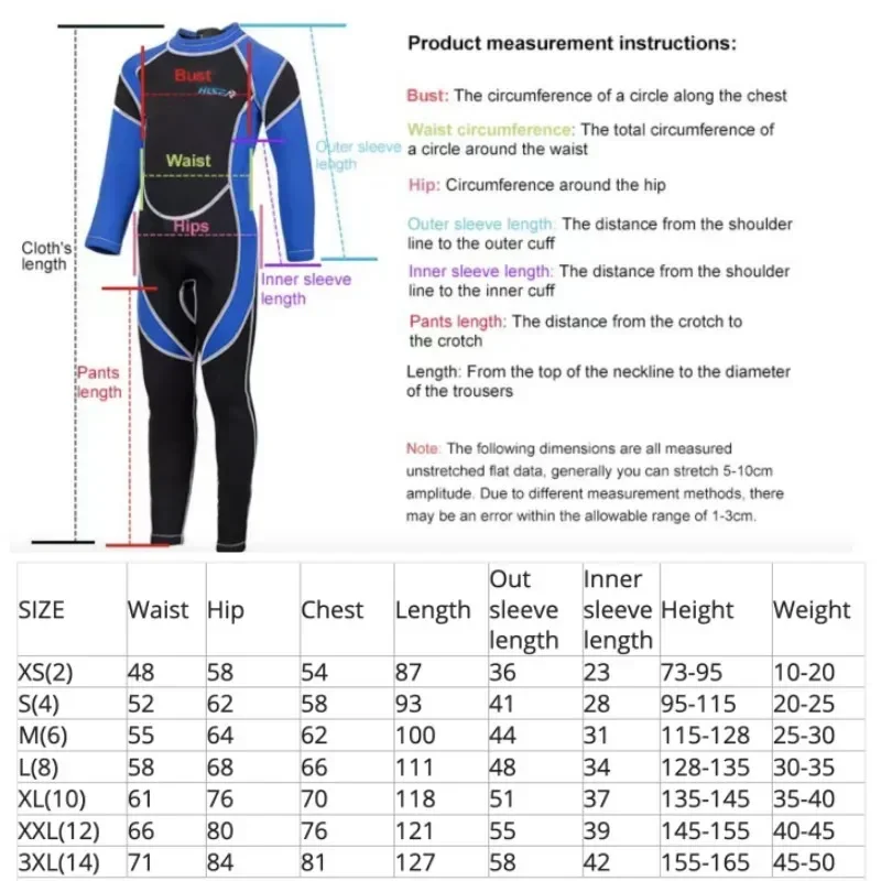 2.5MM Neoprene Wetsuits Kids Swimwears Diving Suits Long Sleeves Boys Girls Surfing Children Rash Guards Snorkel One 2.5MM Neoprene Wetsuits Kids Swimwears Diving Suits Long Sleeves Boys Girls Surfing Children Rash Guards Snorkel One