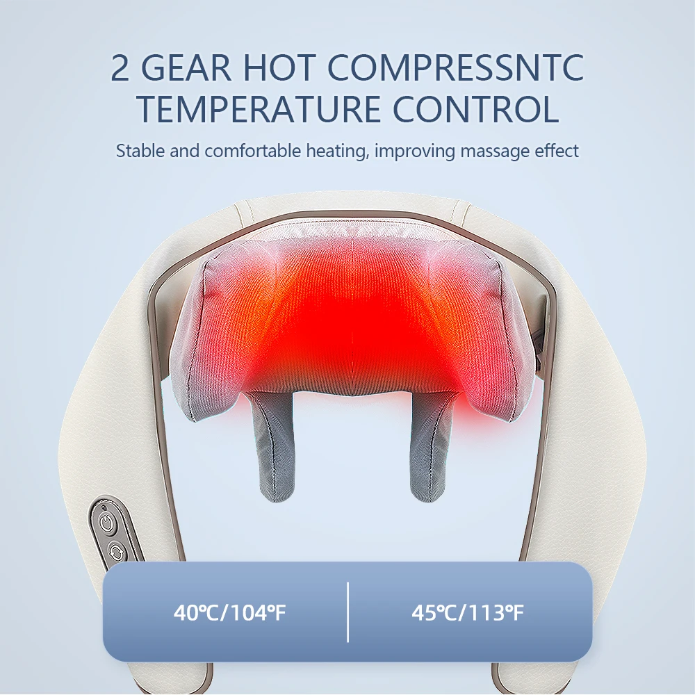 26W Brushless Motor Neck And Shoulder Massager Wireless Shoulder And Back Kneading Massage Shawl Neck masajeador 26W Brushless Motor Neck And Shoulder Massager Wireless Shoulder And Back Kneading Massage Shawl Neck masajeador