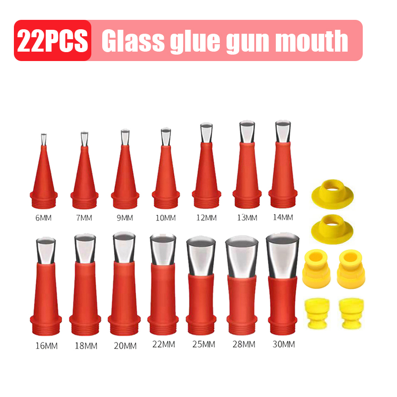 27pcs Stainless Steel Caulk Nozzle Applicator With Base Caulking Finisher Sealant Finishing Tool Kitchen Bathroom Sink
