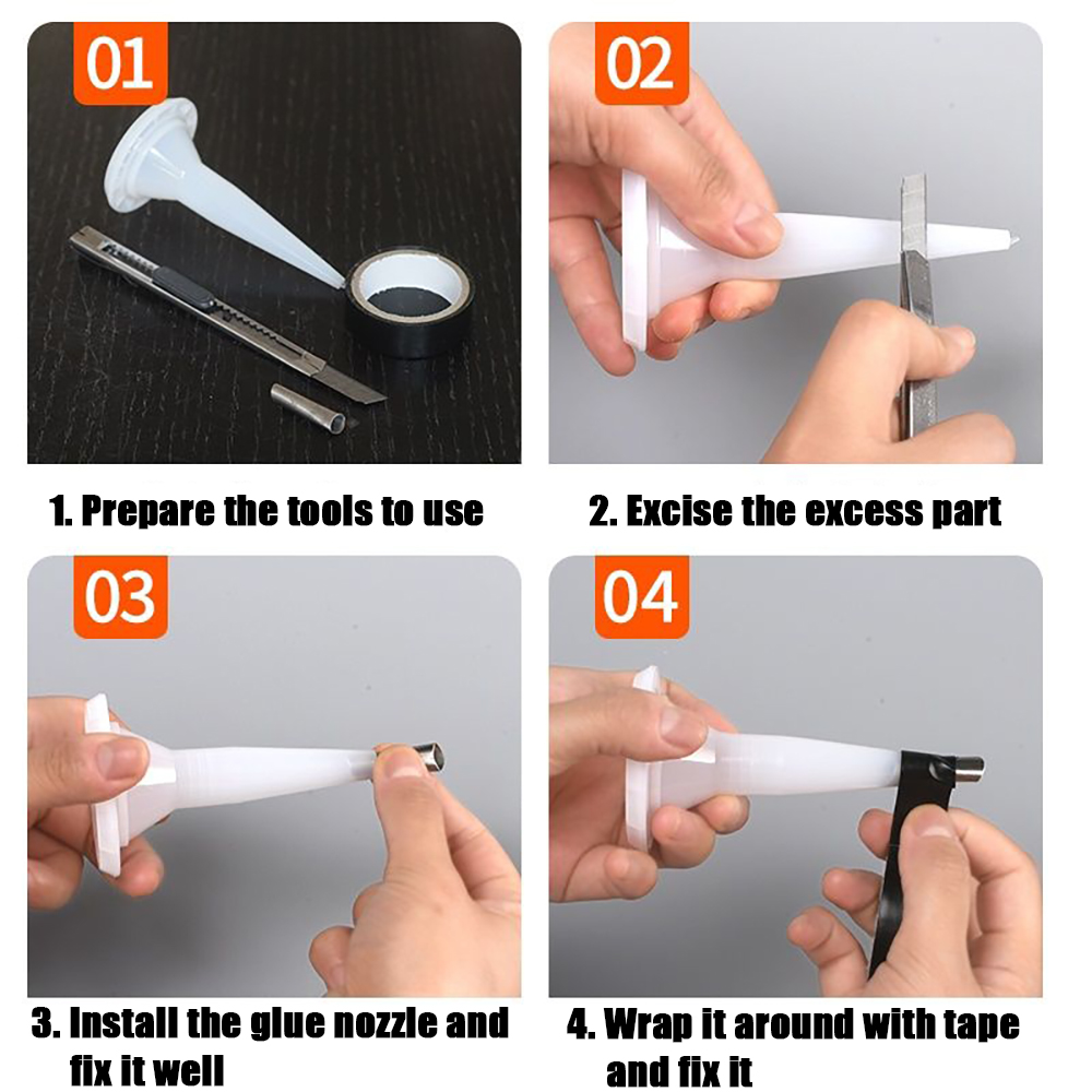 27pcs Stainless Steel Caulk Nozzle Applicator With Base Caulking Finisher Sealant Finishing Tool Kitchen Bathroom Sink