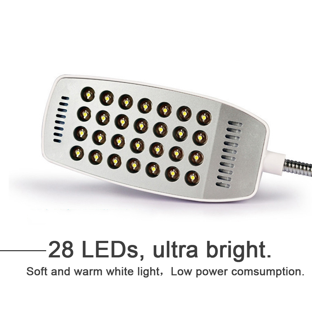 28 LEDs Super Bright Book Light DC5V USB Reading Night Lights Flexible Table Lamp For Power Bank Laptop Notebook PC