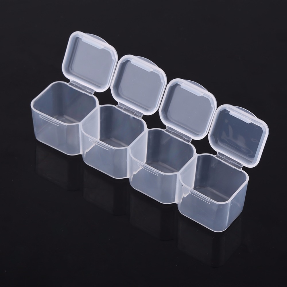 28 Slots Medicine Box Jewelry Organizer 28 Slots Medicine Box Jewelry Organizer